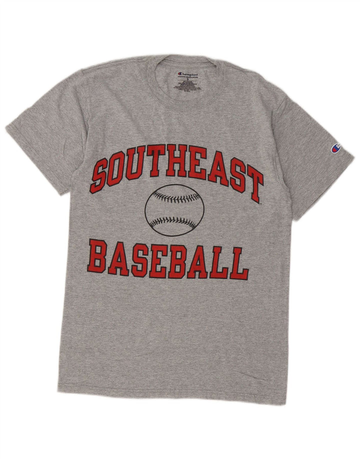CHAMPION Camiseta gráfica para hombre Top Small Grey Cotton