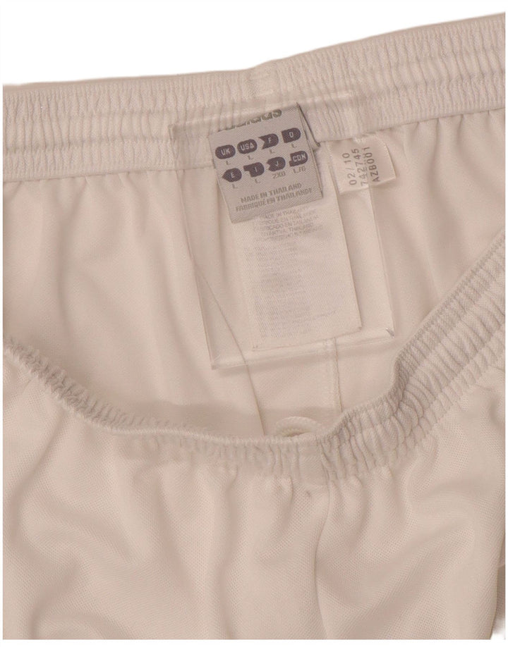 Adidas Mens Climalite Sport Shorts Grande Blanco Poliéster