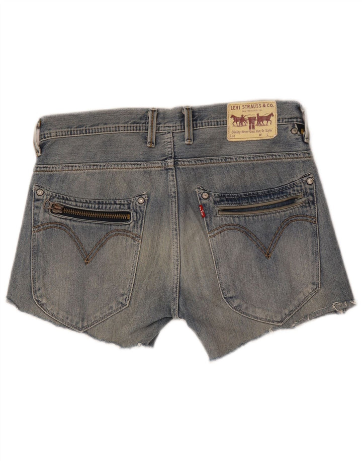 Levi's Mujer 504 Shorts De Mezclilla W34 Grande Azul