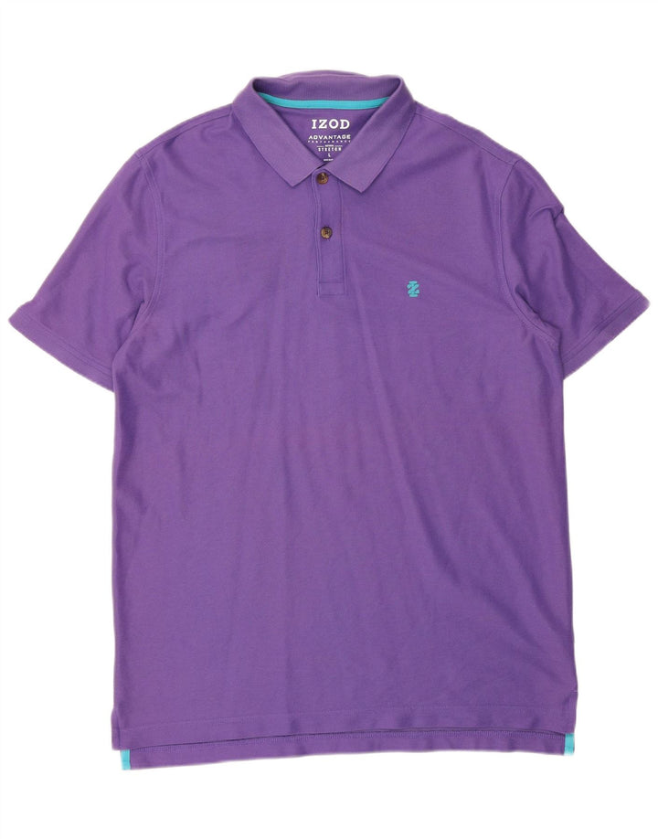 Polo Izod Hombre Grande Morado Algodón