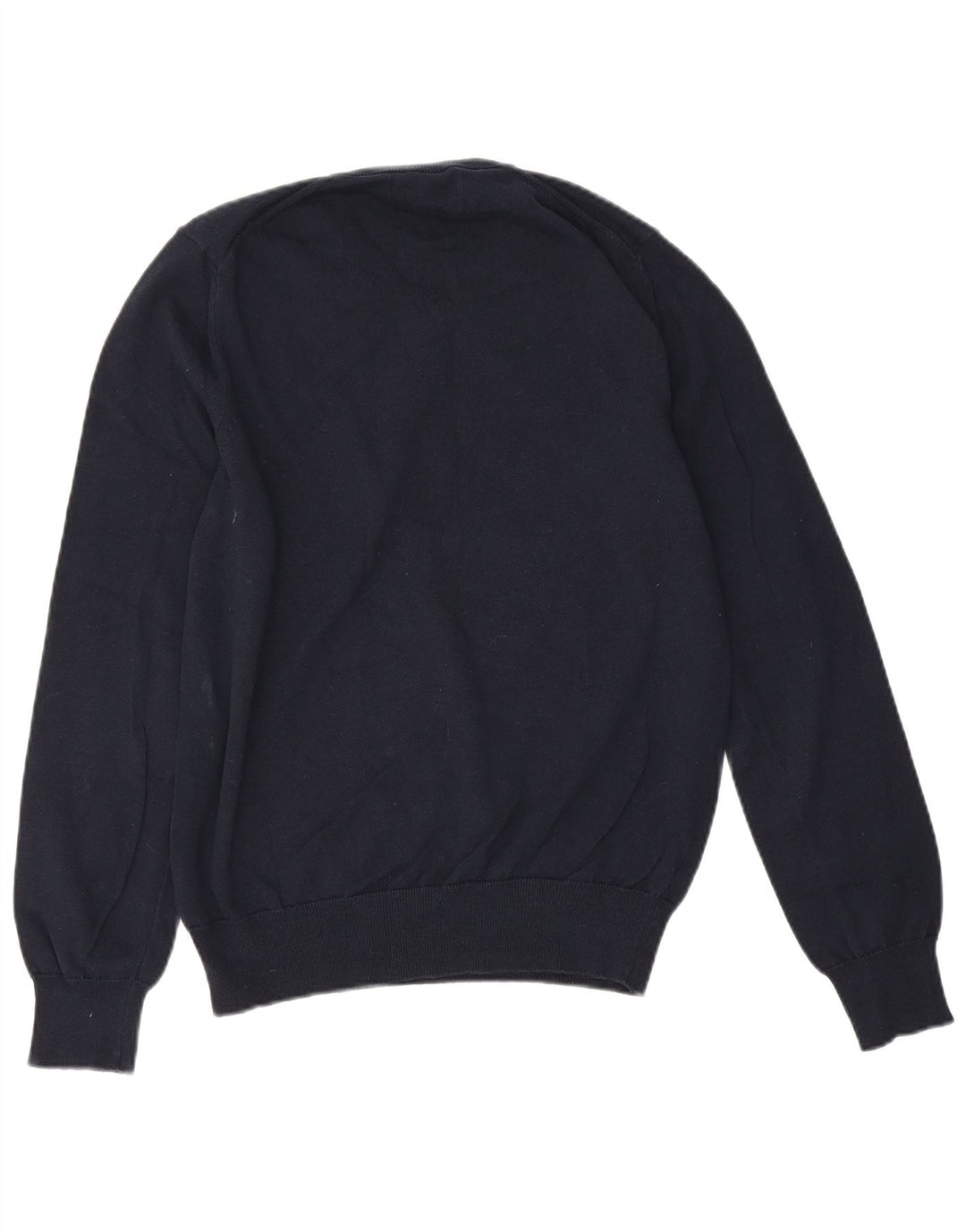 Marks & Spencer Suéter con Cuello en V para Hombre Algodón Azul Marino Mediano