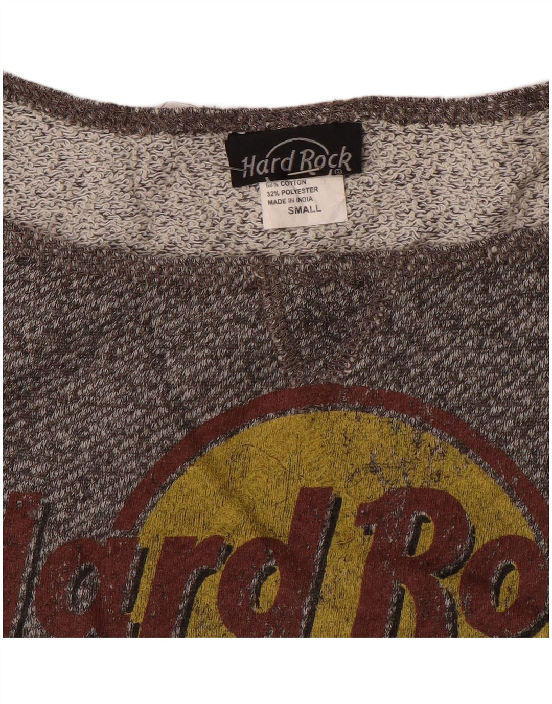 Hard Rock Cafe Sudadera con Hombros Descubiertos para Mujer UK 10 Small Grey