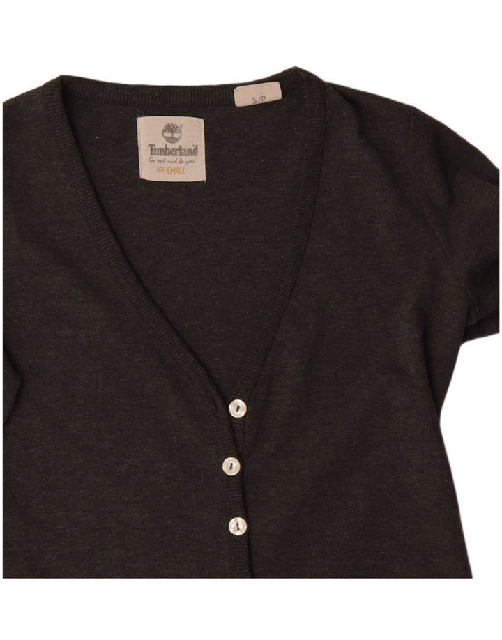TIMBERLAND Suéter tipo cárdigan para mujer Reino Unido 10 Pequeño Gris