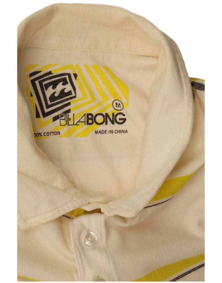 BILLABONG Polo Hombre Algodón A Rayas Beige Medio