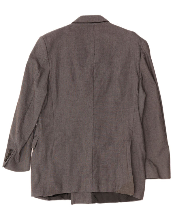 Gieves & Hawkes Chaqueta tipo blazer ajustada para hombre UK 40 Large Grey