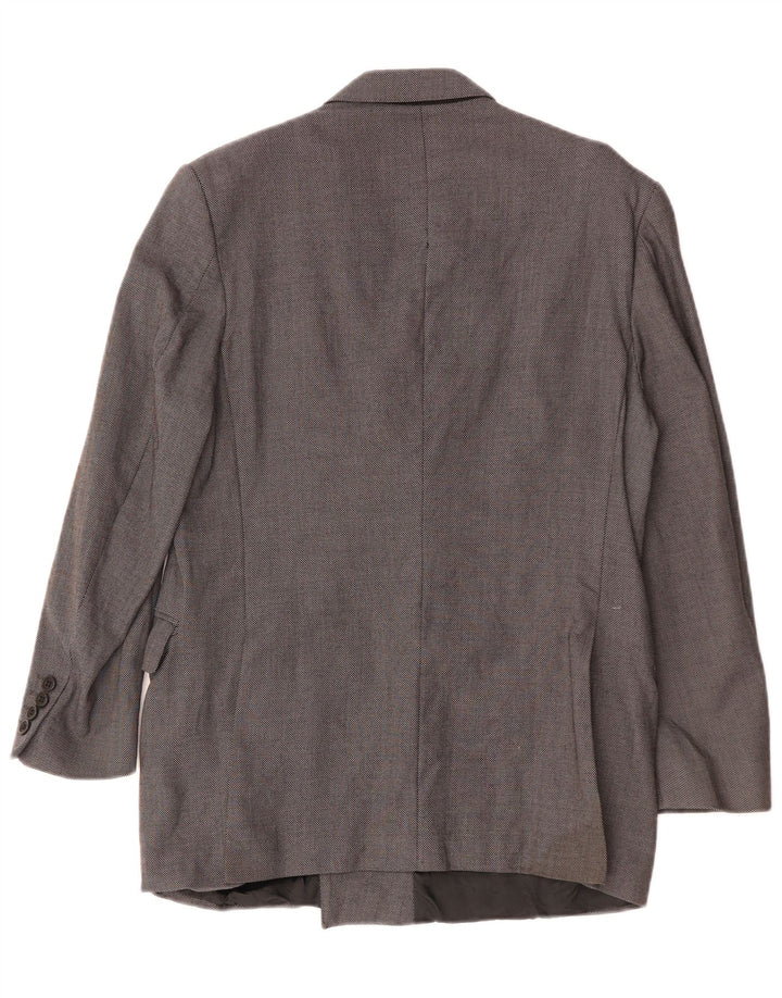 Gieves & Hawkes Chaqueta tipo blazer ajustada para hombre UK 40 Large Grey