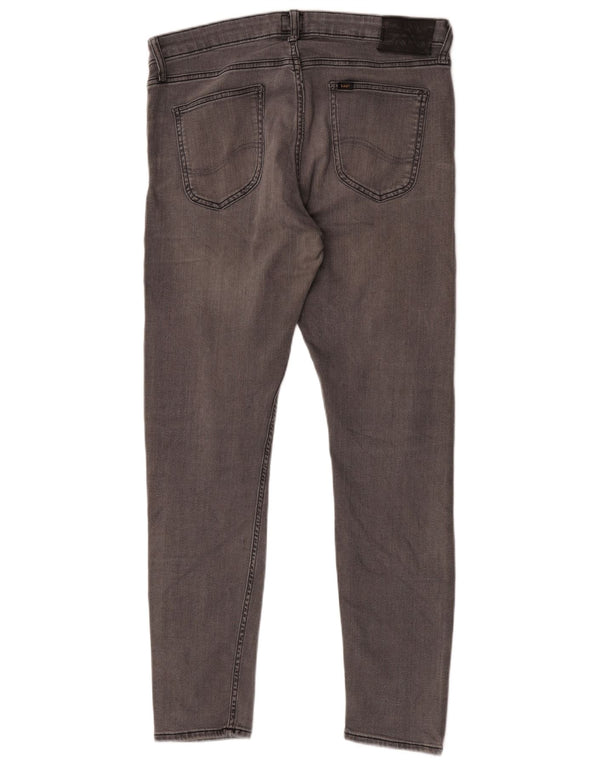 Lee Mens Malone Skinny Jeans W34 L32 Algodón Gris