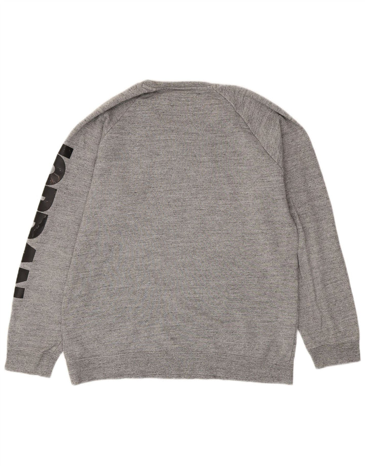 JORDAN Sudadera con gráfico para hombre Jumper Large Gris Algodón