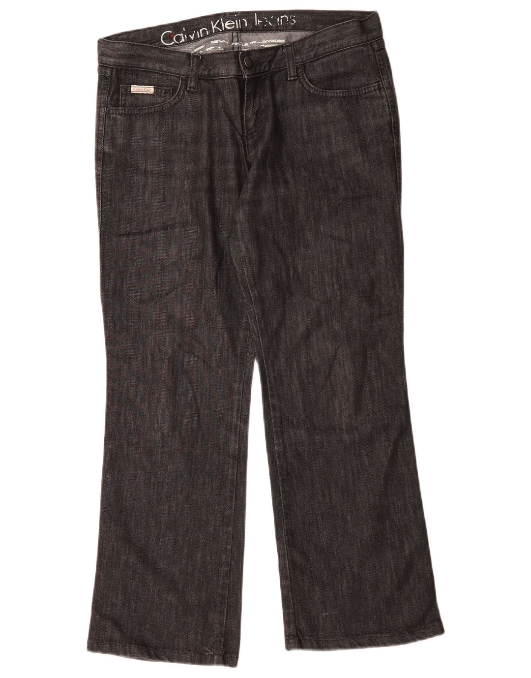Vaqueros rectos Calvin Klein para mujer W30 L28 Algodón negro