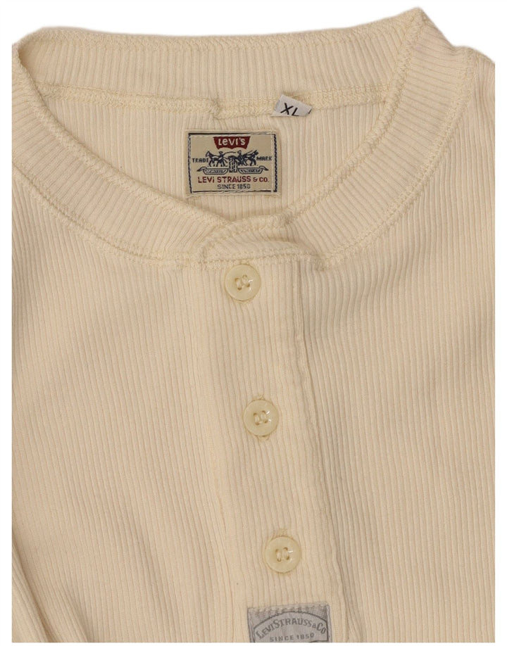 LEVI'S Camiseta para Mujer Top UK 40 XL Off White
