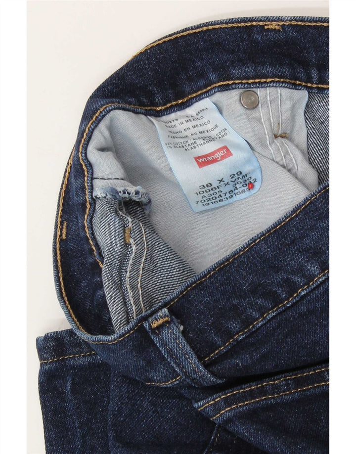 Vaqueros Wrangler Hombre Rectos W38 L29 Algodón Azul Marino