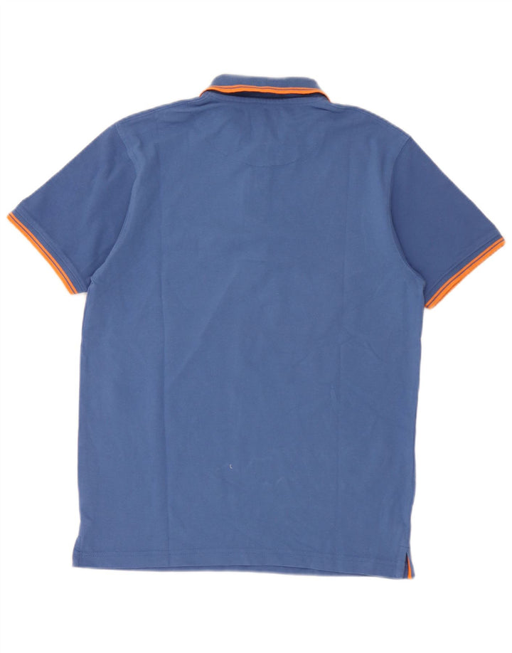 Polo Avirex Hombre Algodón Azul Medio