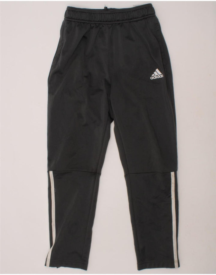 ADIDAS Boys Tracksuit Trousers 9-10 Years Grey Polyester Vintage Adidas and Second-Hand Adidas from Messina Hembry 