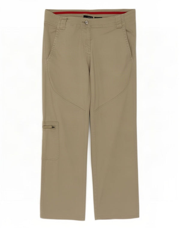 Fila Pantalones cargo rectos para mujer UK 14 Large W36 L26 Algodón caqui