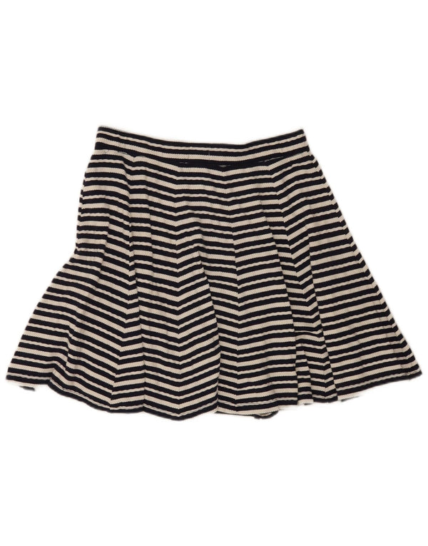 Falda acampanada de punto para mujer de Fat Face UK 10 Small W28 Algodón a rayas negras