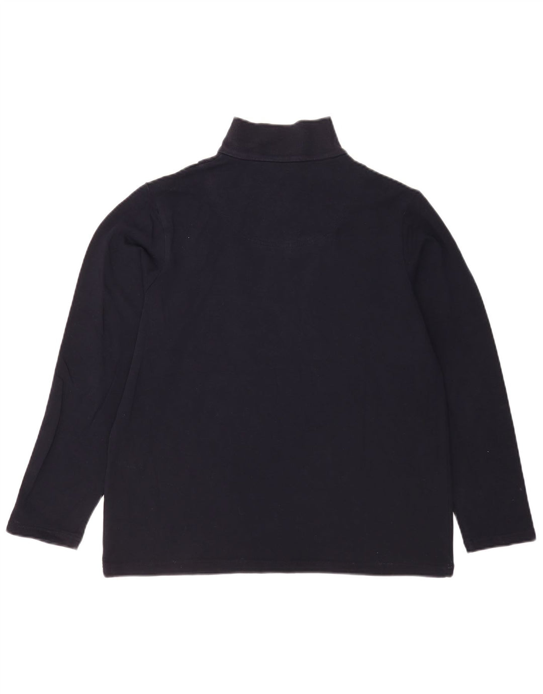 Marks & Spencer - Sudadera con cuello y cremallera para mujer, talla 40, talla mediana, azul marino
