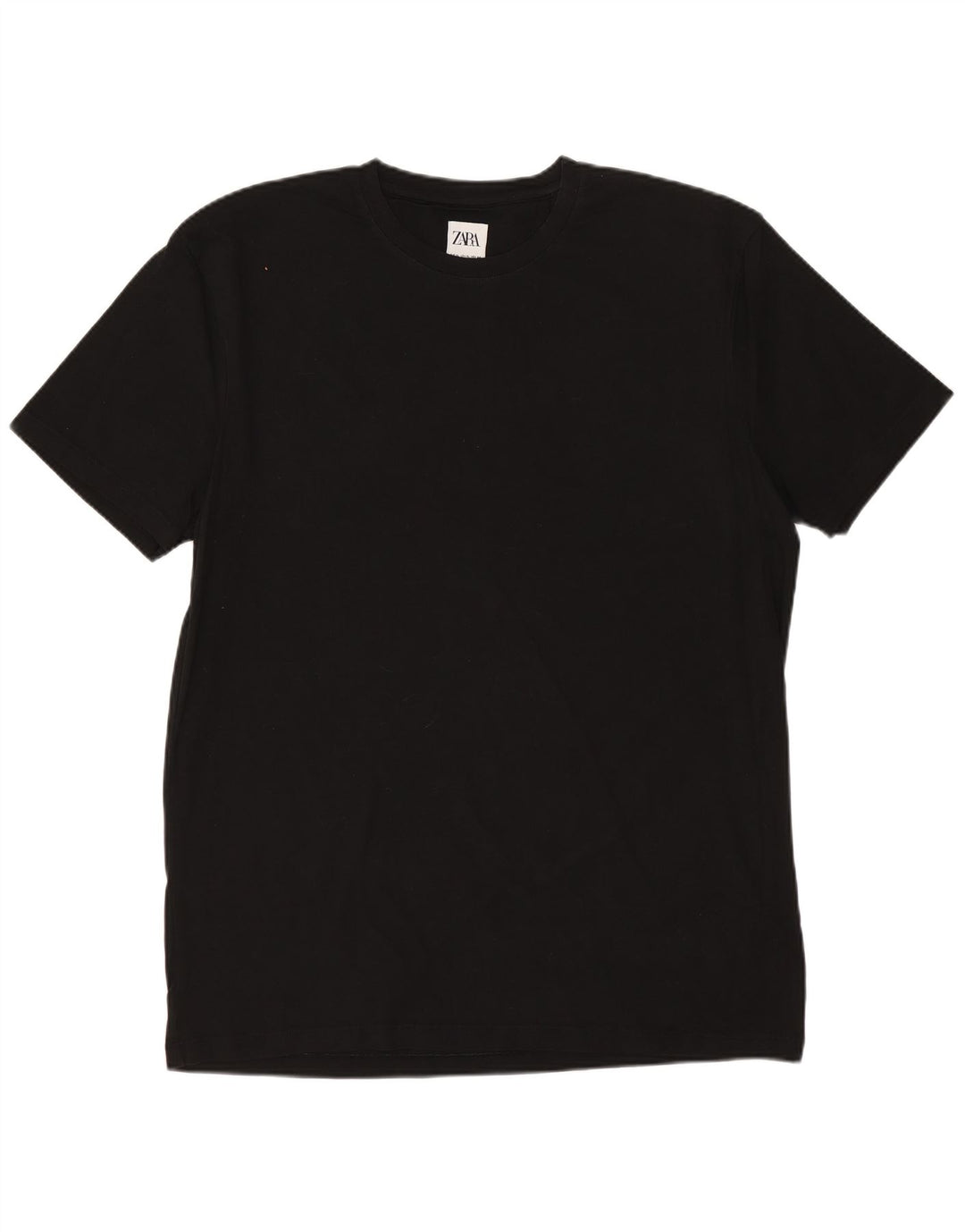 ZARA Hombre Camiseta Slim Fit Top XL Negro