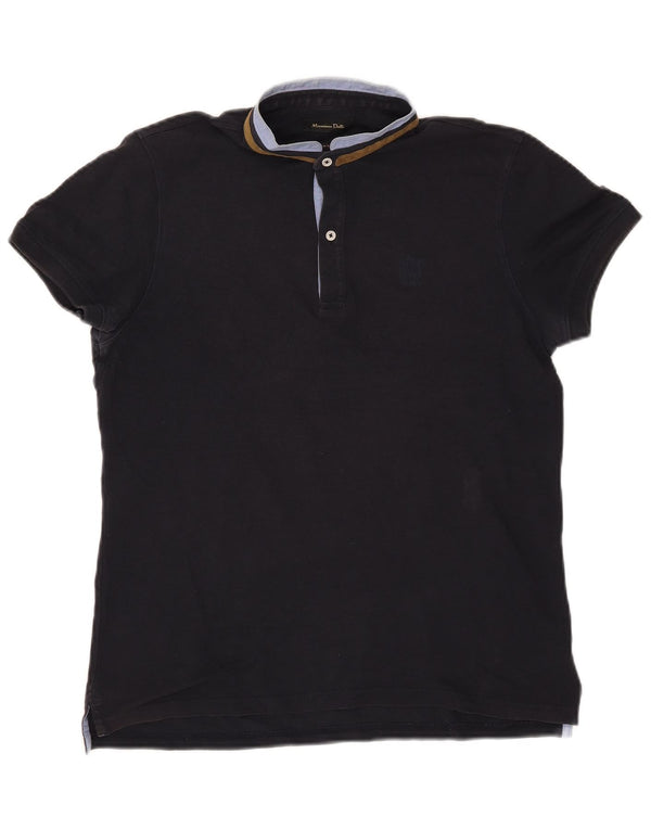 Polo Massimo Dutti Hombre Azul Marino Mediano