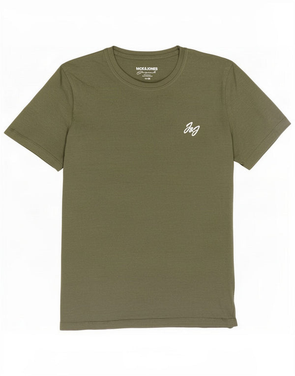 Jack & Jones Camiseta para hombre Top Medium Khaki Cotton