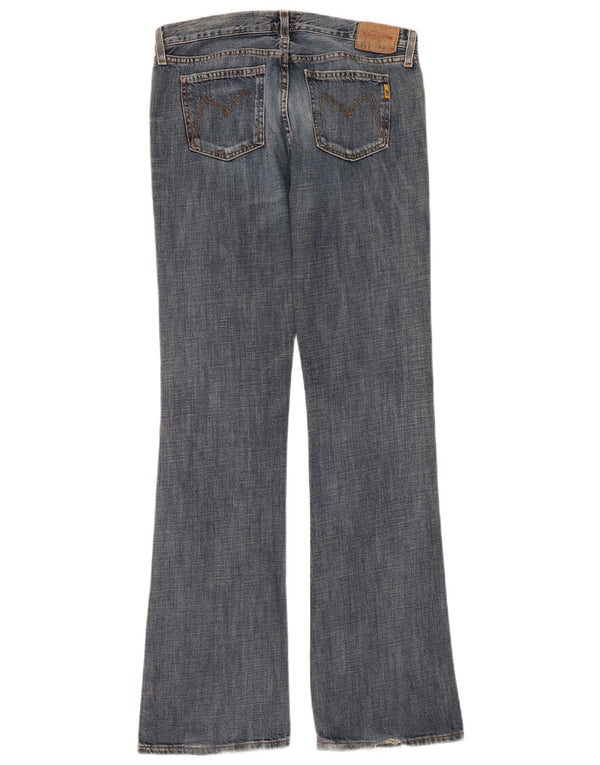 Meltin' Pot Vaqueros acampanados para mujer W28 L34 Algodón azul