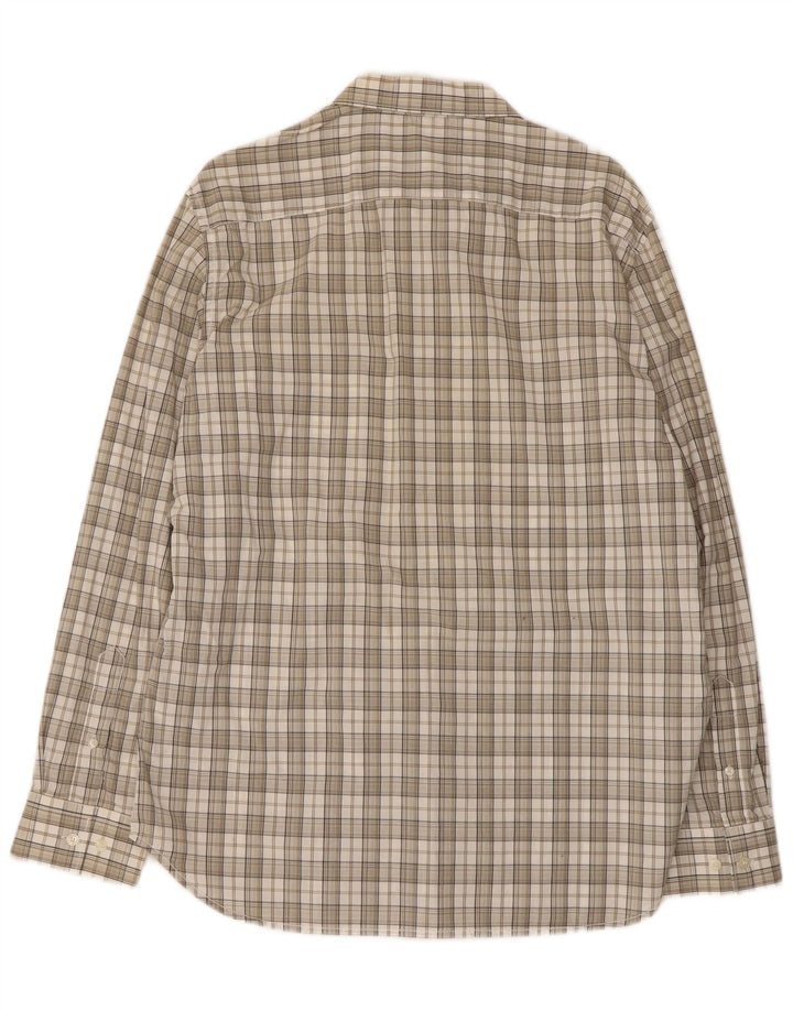 Camisa de hombre French Connection de algodón a cuadros beige grande