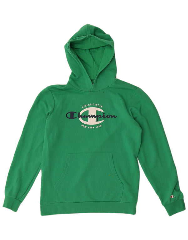 Champion Sudadera con capucha gráfica para niños 15-16 años 2XL Algodón verde