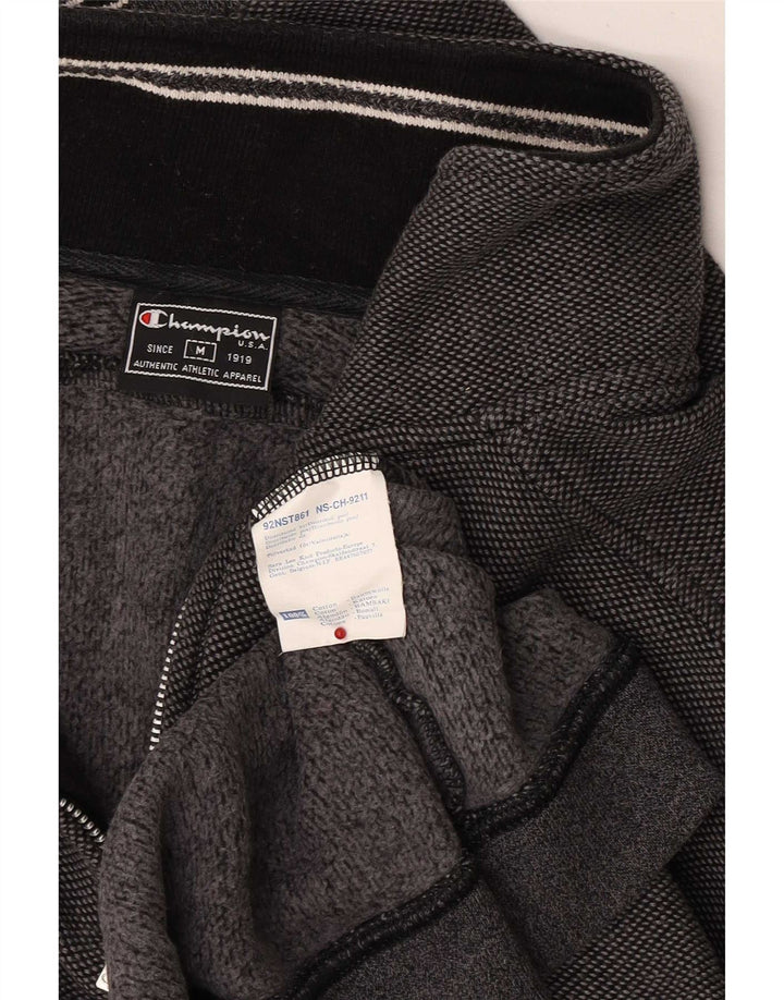 Champion Sudadera Con Cremallera En El Cuello Jersey De Algodón Gris Medio Con Bloques De Color