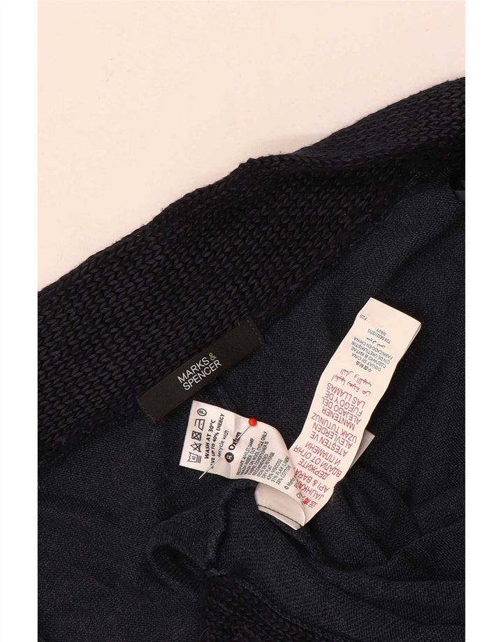 Marks & Spencer Jersey Poncho para Mujer UK 44 Medio Azul Marino Colorblock