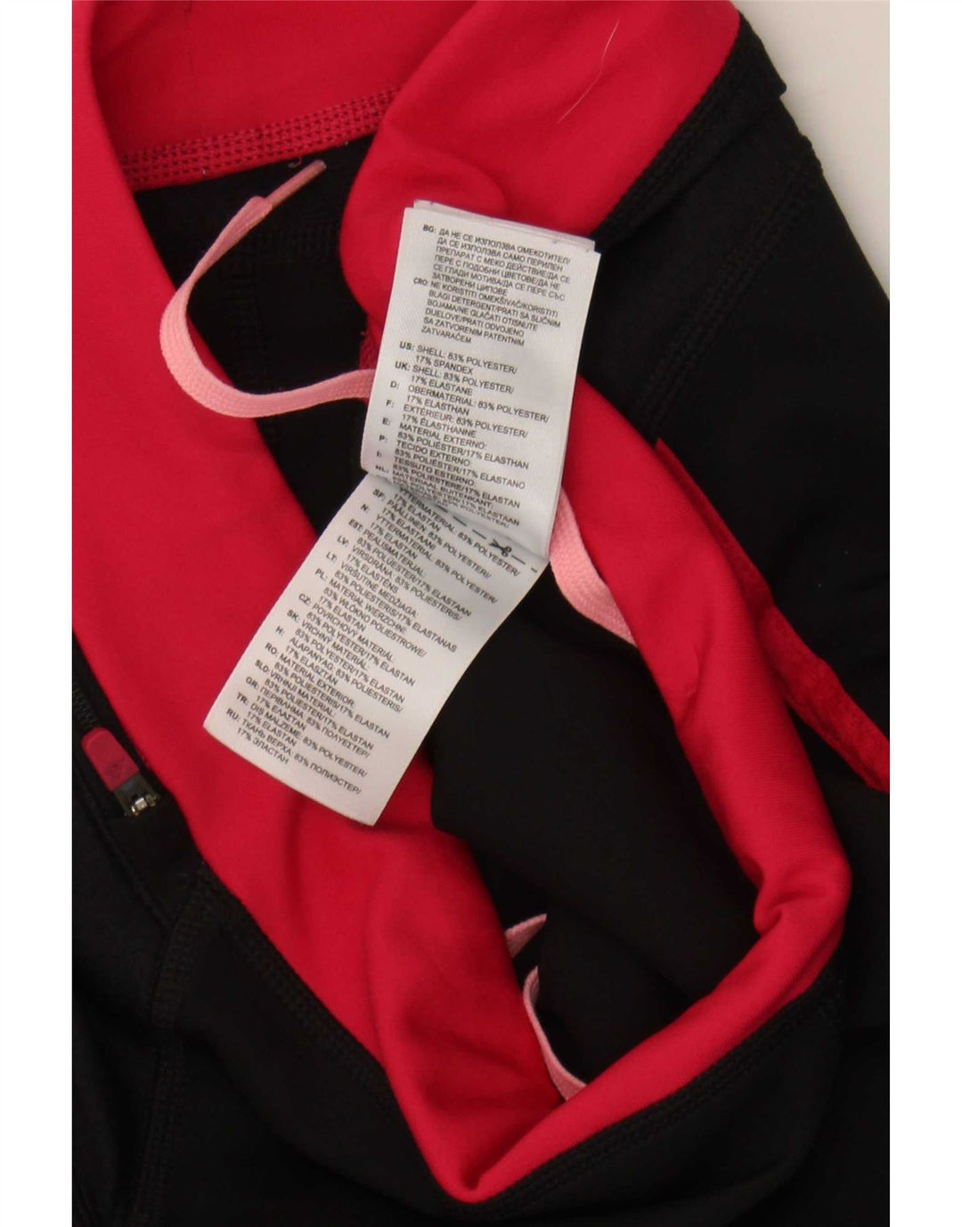 Adidas Leggings capri para mujer UK 12 Mediano Negro Colorblock Poliéster