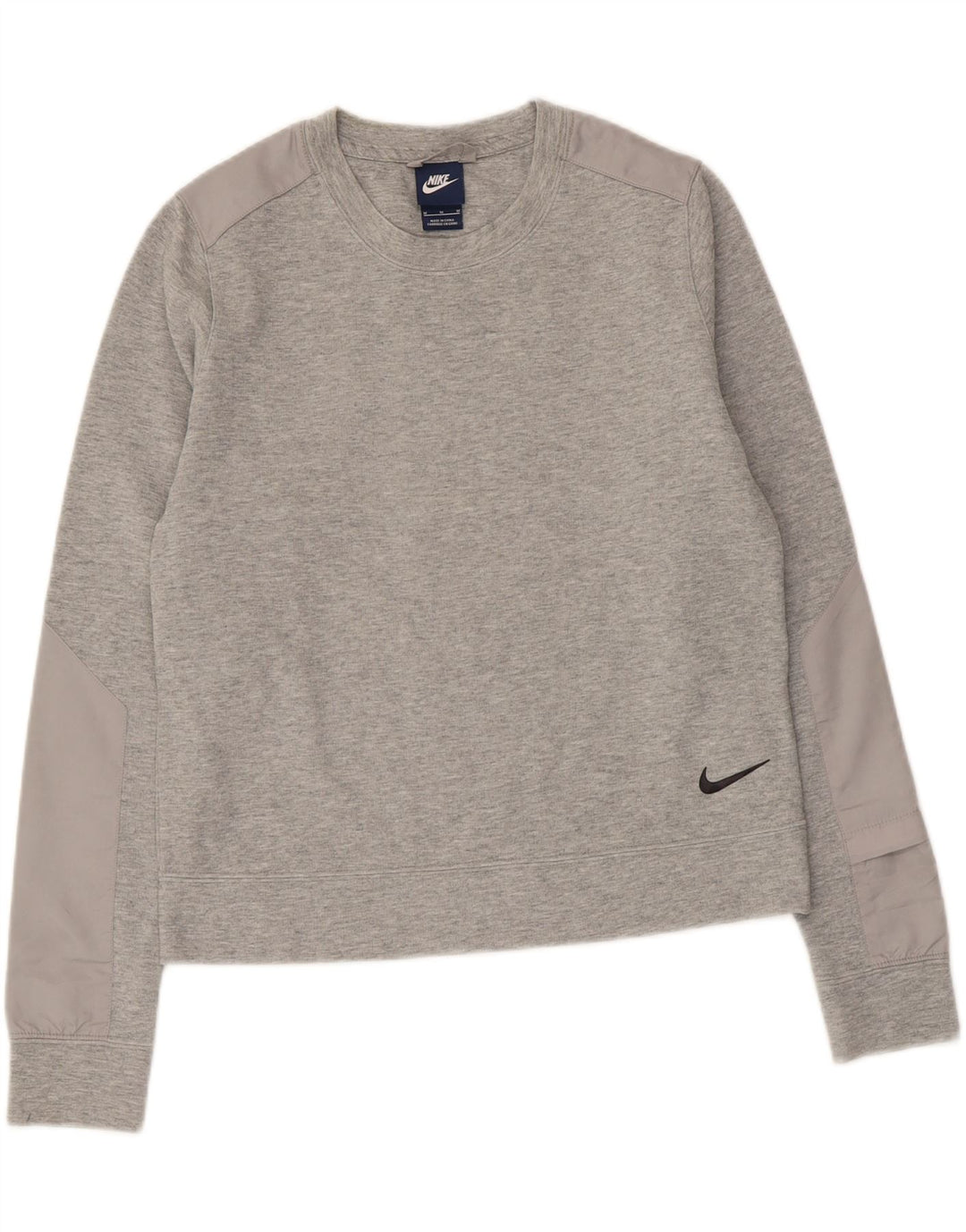 Nike - Sudadera para mujer, talla 40, algodón gris medio