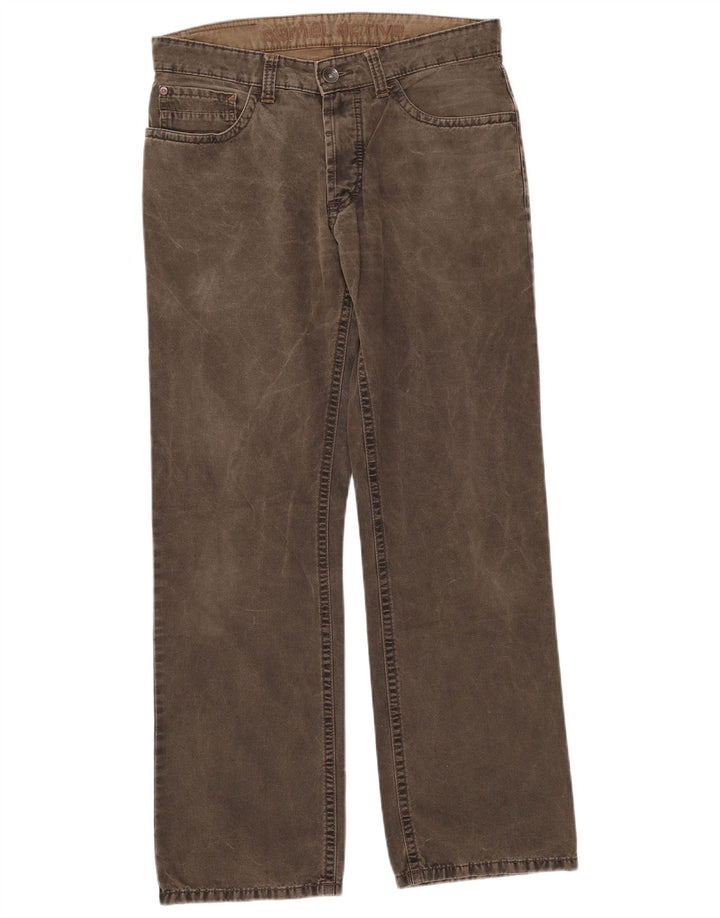 Vaqueros rectos para hombre Camel Active W33 L32 Algodón caqui