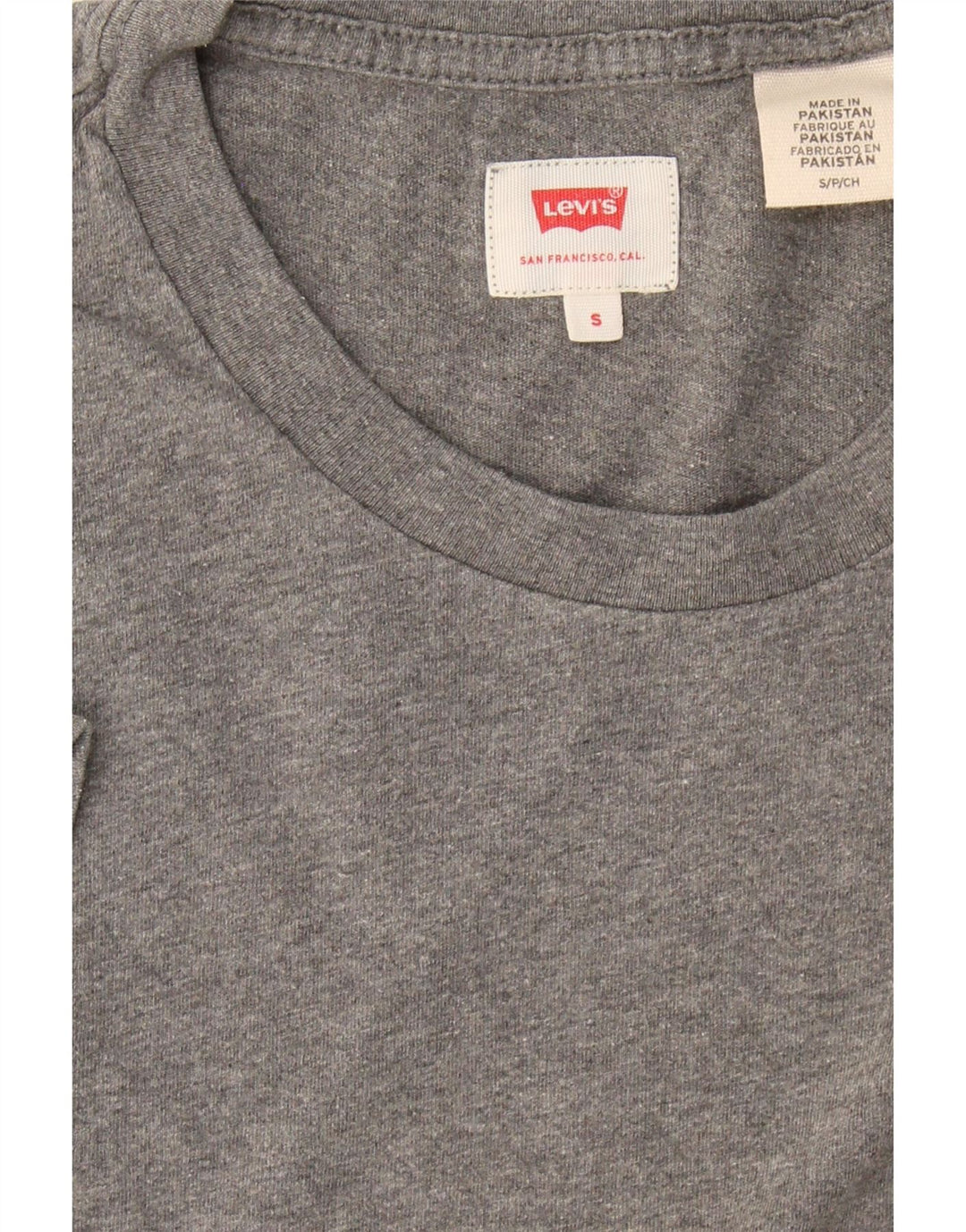 LEVI'S Mens T-Shirt Top Small Grey Vintage Levi's and Second-Hand Levi's from Messina Hembry 