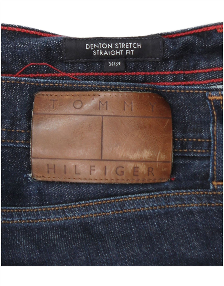 TOMMY HILFIGER Vaqueros rectos Denton para hombre W34 L34 Algodón azul marino
