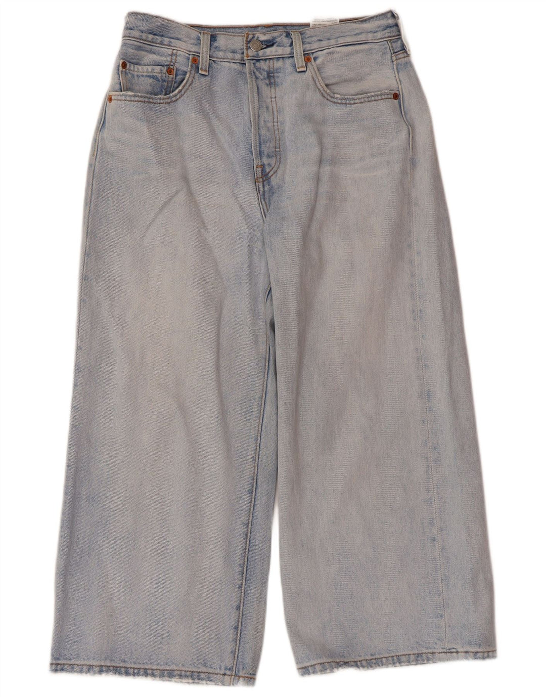 Levi's Vaqueros Cropped De Pierna Ancha Para Mujer W28 L23 Algodón Azul