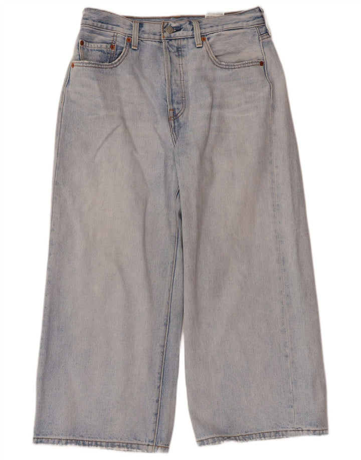 Levi's Vaqueros Cropped De Pierna Ancha Para Mujer W28 L23 Algodón Azul