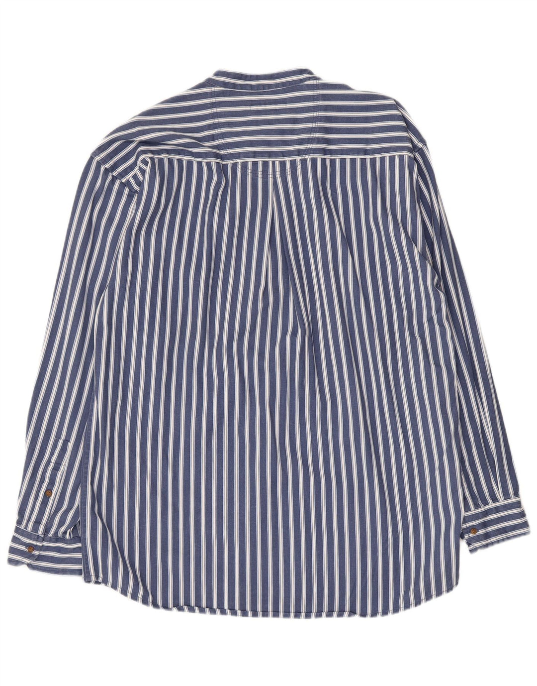 Camisa tipo jersey para hombre civil Algodón a rayas azul marino mediano