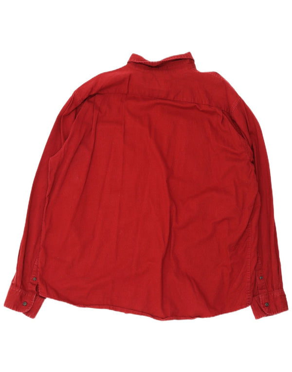 Wrangler Camisa Regular Fit Hombre XL Algodón Rojo