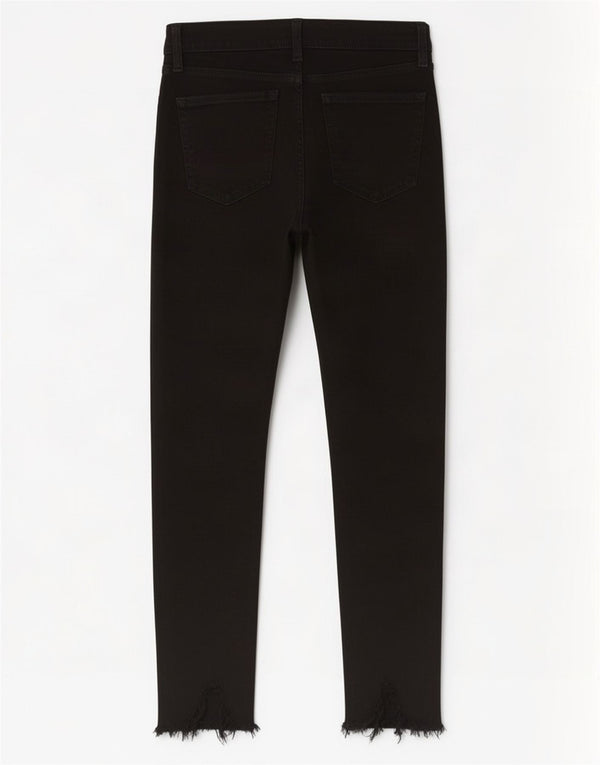 Topshop Vaqueros pitillo desgastados Jamie para mujer W30 L24 Algodón negro