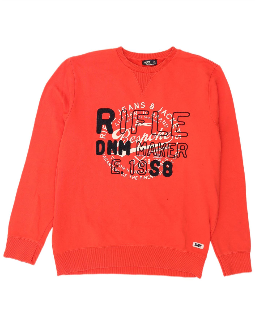 Rifle Sudadera gráfica para hombre Jumper 2XL Algodón rojo