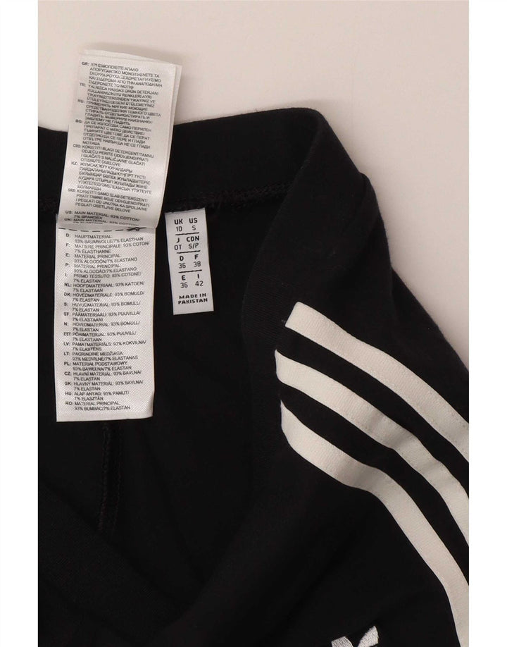 Adidas Leggings para mujer Reino Unido 10 Pequeño Algodón Negro