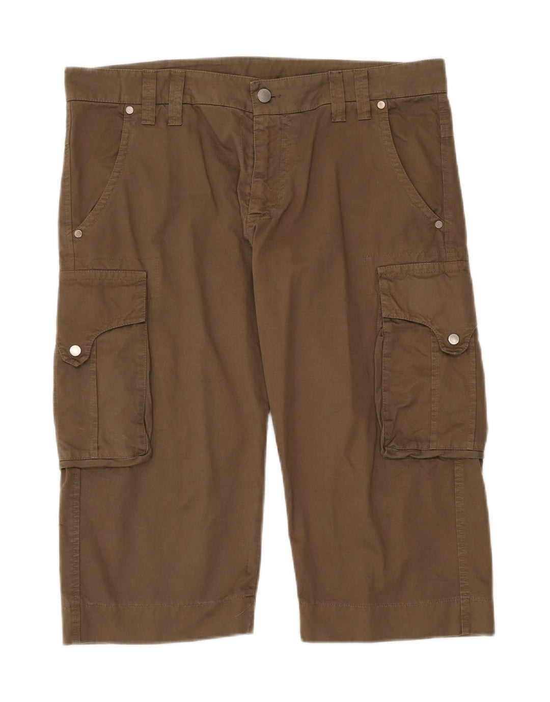 GAZZARRINI Bermudas cargo para hombre IT 50 Large W38 Algodón caqui