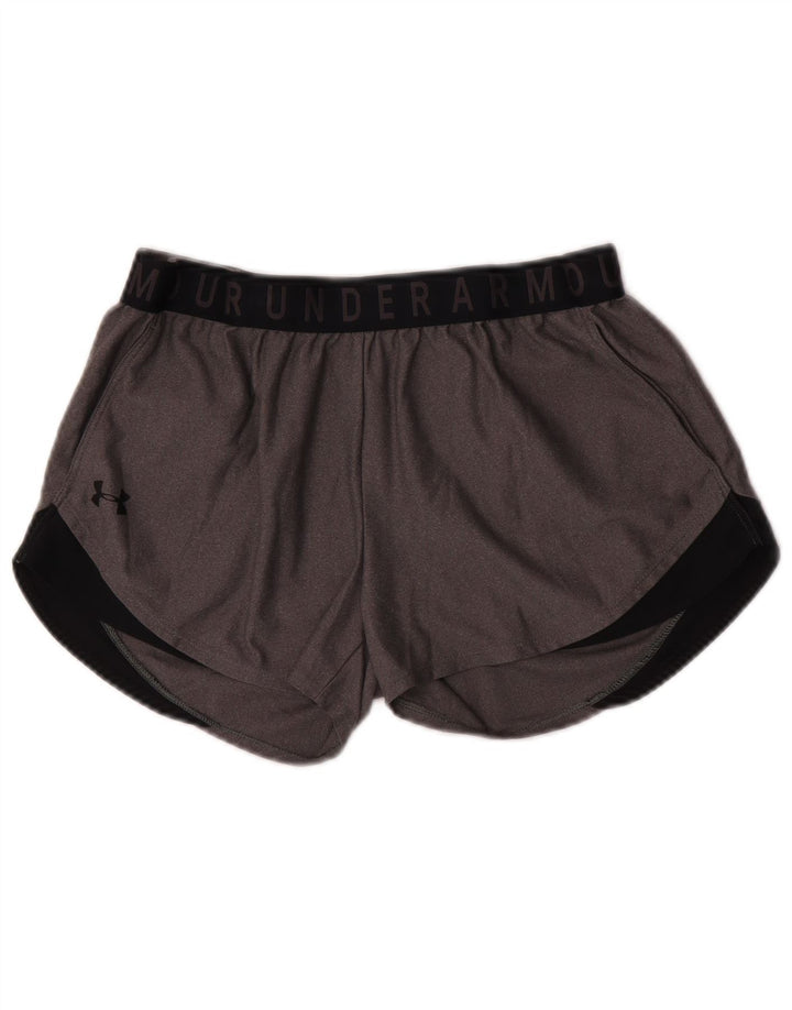 Under Armour Pantalones cortos deportivos para mujer UK 40 Deportes de poliéster gris medio