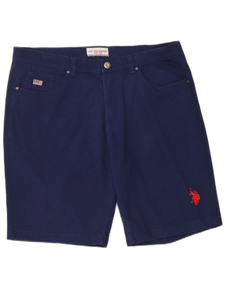 US POLO ASSN Pantalones cortos casuales para hombre IT 50 Grande W34 Azul marino