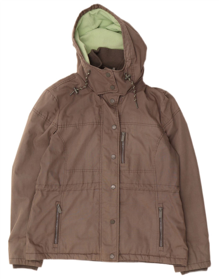 Chaqueta cortavientos con capucha para mujer Fat Face UK 46 Large Grey Cotton