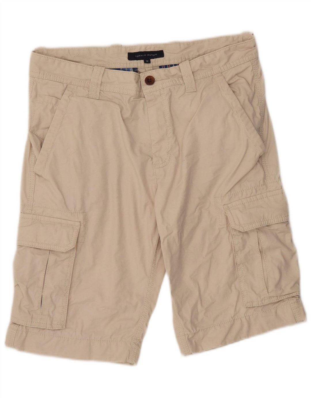 TOMMY HILFIGER Shorts cargo para hombre W32 Algodón beige medio