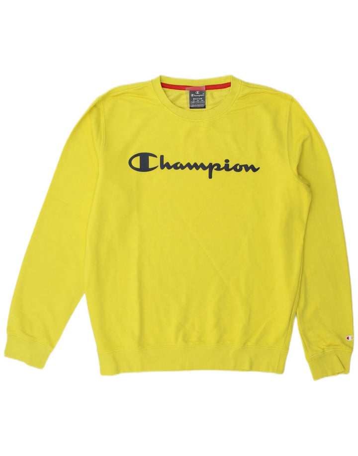 Champion Sudadera Gráfica Jumper De Algodón Amarillo Medio |