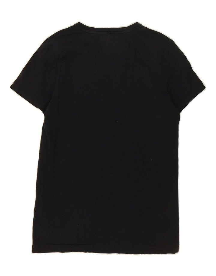 TOMMY HILFIGER Mens T-Shirt Top Small Black Cotton Vintage Tommy Hilfiger and Second-Hand Tommy Hilfiger from Messina Hembry 