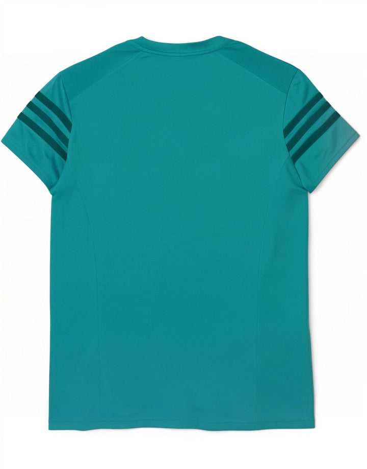 Adidas Mujer Climalite Camiseta Top UK 8/10 Pequeño Poliéster Turquesa