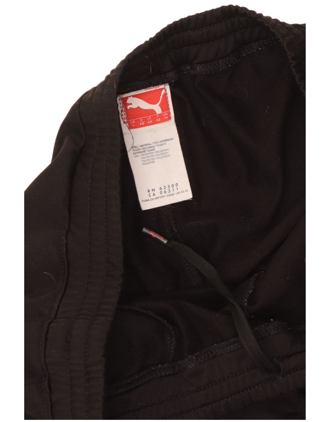 PUMA Pantalones de chándal para mujer UK 44 Grande Poliéster negro