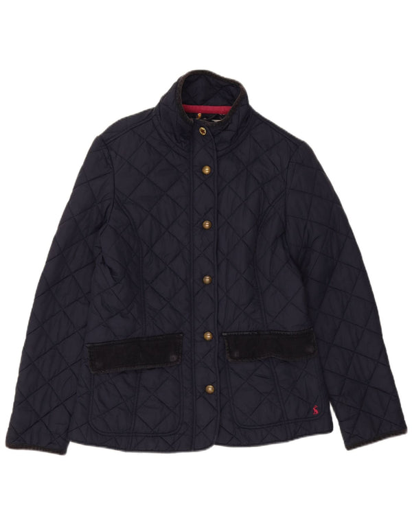 Joules Chaqueta acolchada para mujer UK 12 Medium Azul marino Algodón